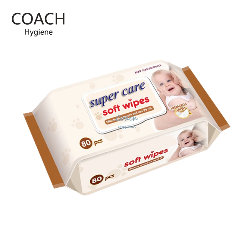 OEM 80 PCS Price Products Box Private Label Newborn Packaging Travel Diapers Secret Mosquito Pack Wholesale Soft Care Baby Wipes