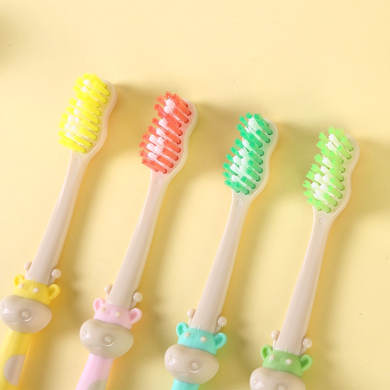 High Quality Cute Cow Design Toothbrush for Kids/Children with Extra Soft Filament