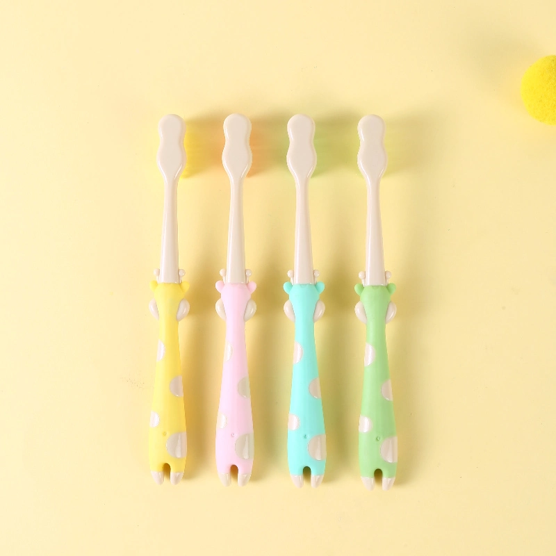 High Quality Cute Cow Design Toothbrush for Kids/Children with Extra Soft Filament