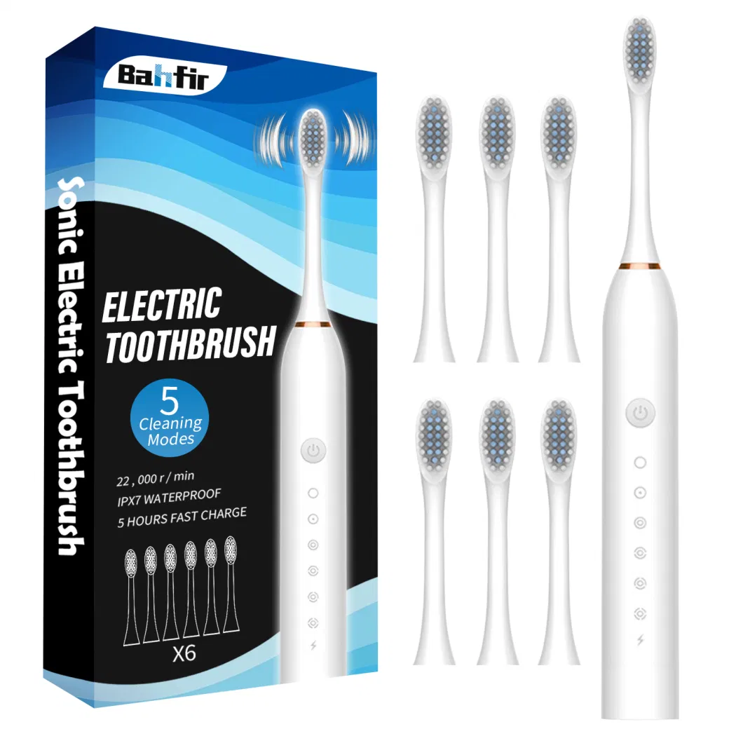 Electric Sonic Toothbrush Rechargeable Toothbrush with Fad