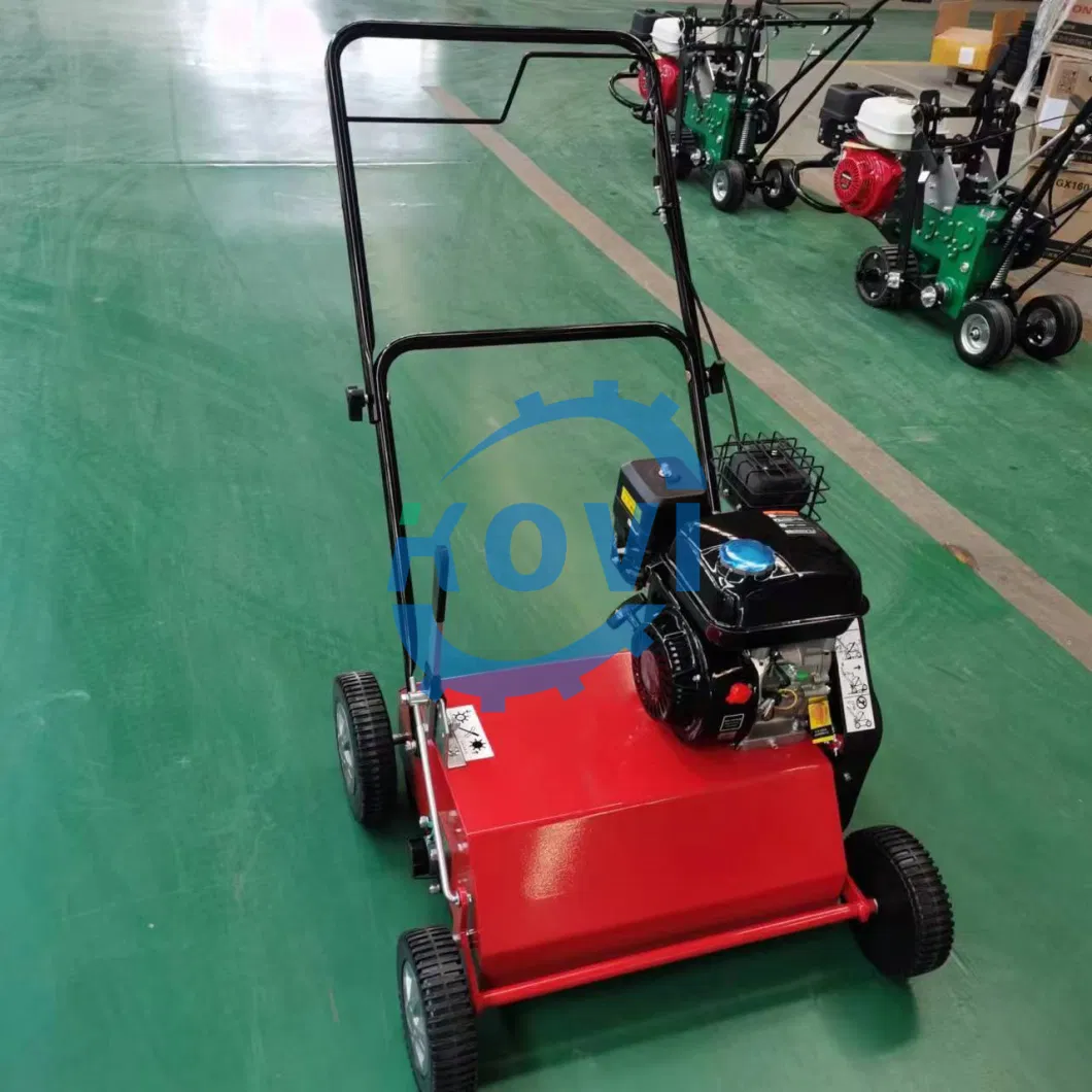 Gasoline Lawn Scarifier Machine Hand Push Lawn SOD Carding Machine