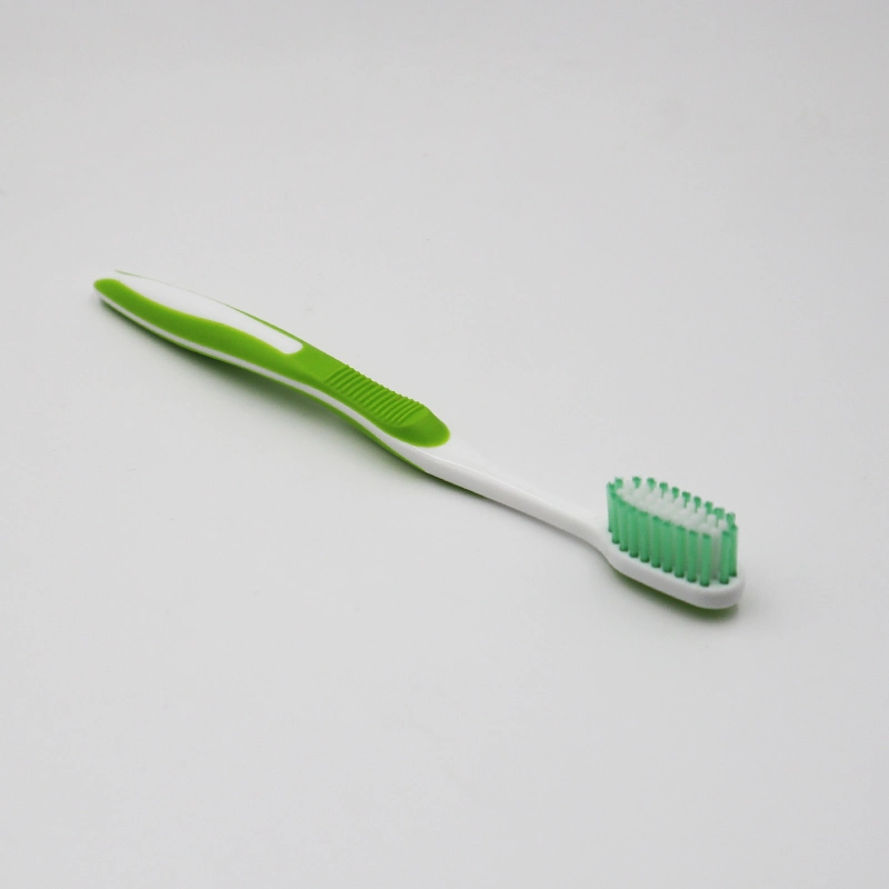 2023 New Design Big Head Toothbrush Nylon Bristles Tongue Scraper Adult Toothbrush