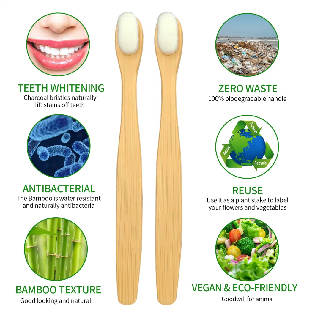 New Innovative Bamboo Toothbrush for Hotel Amenities Wash Kit