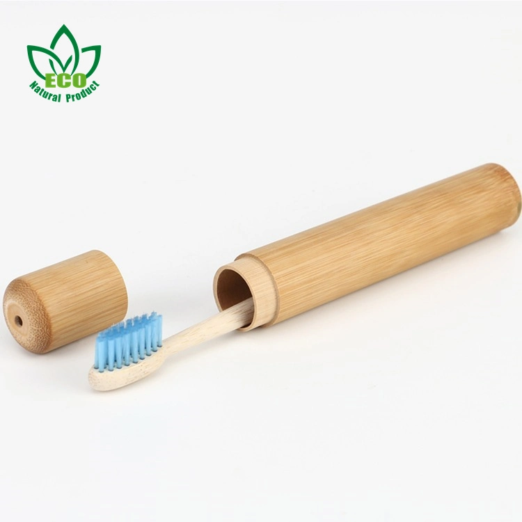 Biodegradable Wooden Bamboo Toothbrush Soft Bristles with Travel Toothbrush Case Charcoal Dental Floss Kids and Adult Toothbrush