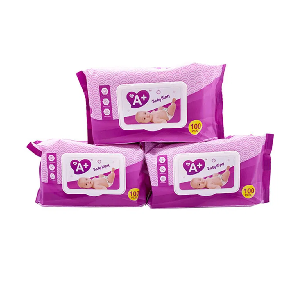 Personalized Wet Wipes Custom Logo Packing Baby Body Wet Wipes 99.9% Water Wipes