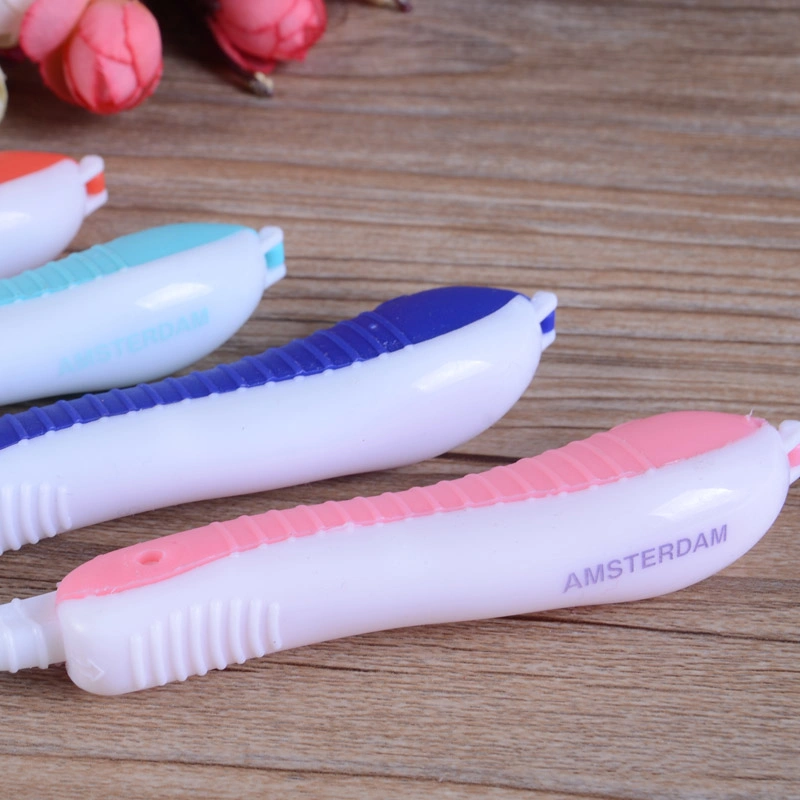 Travel Toothbrush with Blister Card Fold Toothbrush Portable Hotel Toothbrush Manufacture