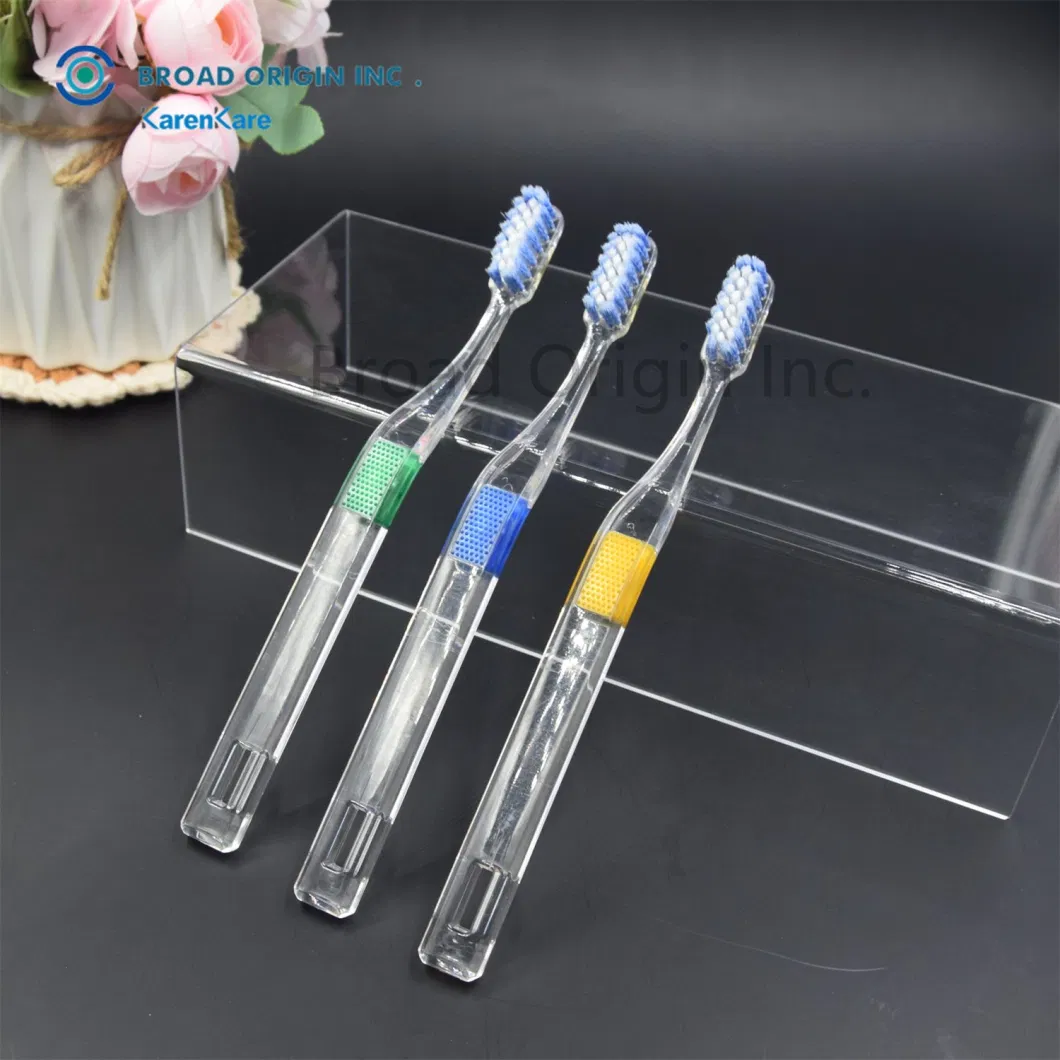 Home Use Special Adult Toothbrush Transparent Handle Luxury Tooth Brush Customized