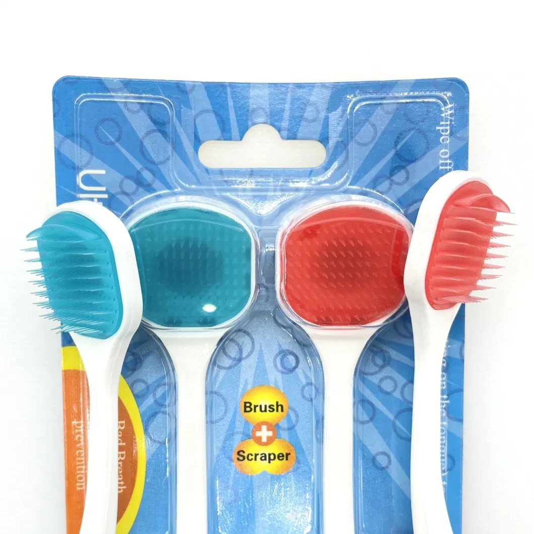 Fresh Breath Wholesale Chinese Manufacturer Plastic Tongue Cleaner Non-Slip Tongue Scraper