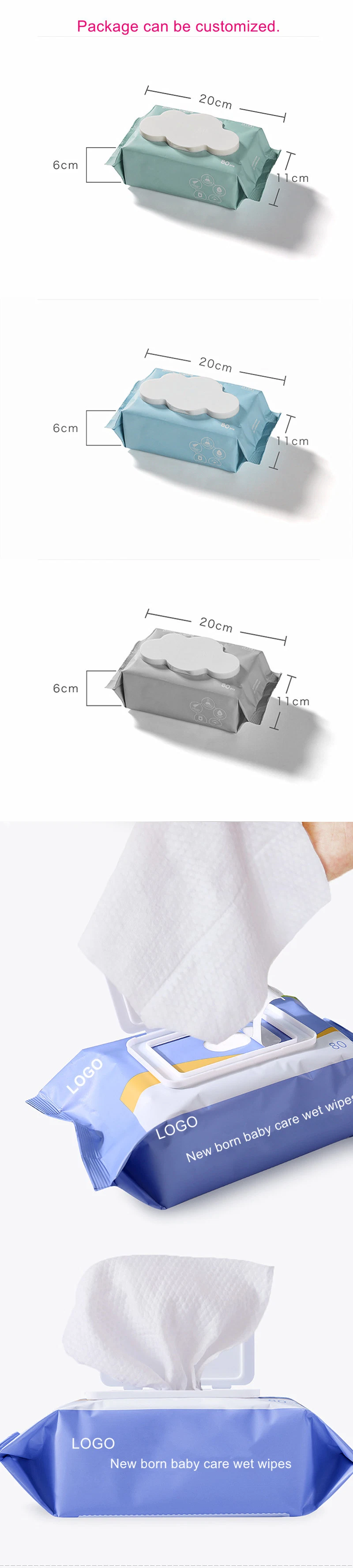 OEM Disposable Soft Safe Wet Wipes