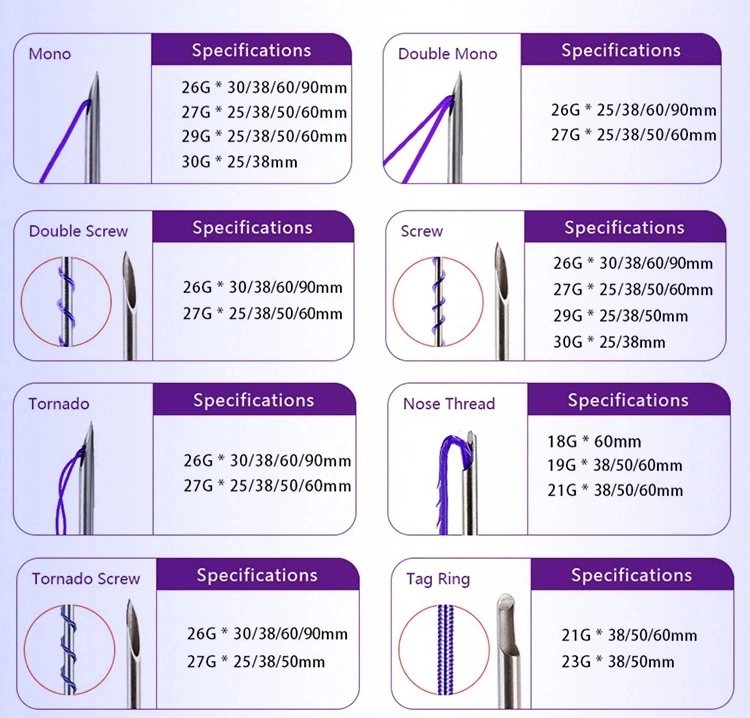 Derma Filler Biodegradable Pdo Lifting Multi Thread