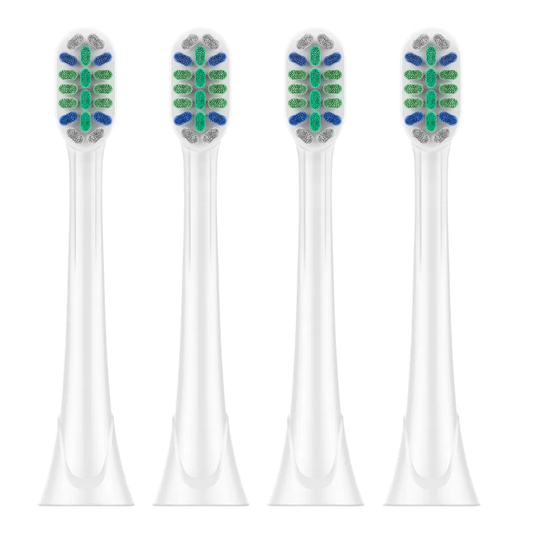 Soft Bristles Rounded Top High Density Implantation Sonic Electric Toothbrush Head