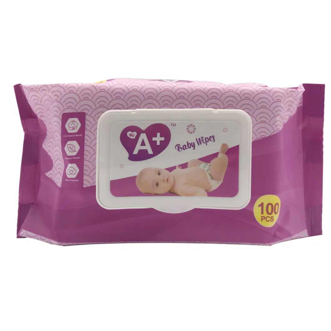 Alcohol Free Wipe 80/100 Baby Wipe Disposable Baby Wet Wipes