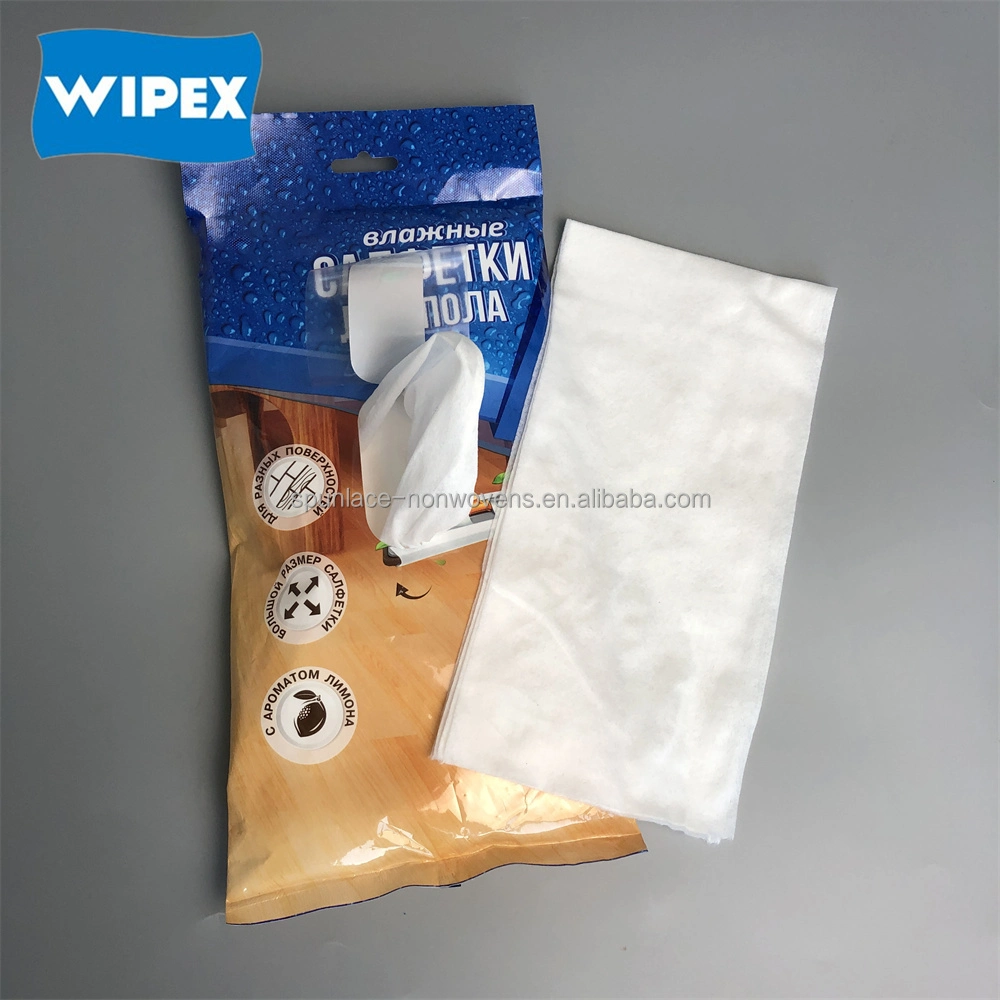 Disposable Spunlace Sweeping Refills Floor Cloth Floor Cleaning Wet Wipes