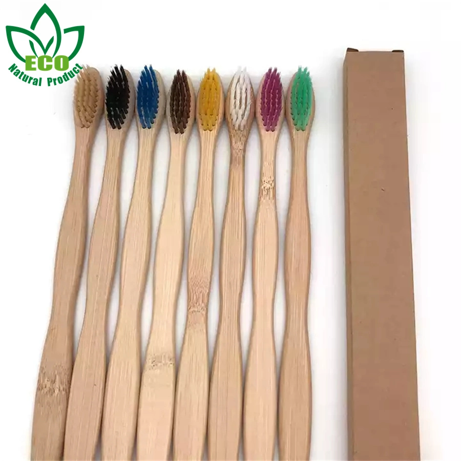 Wholesale Ecological Hotel Toothbrush Set Adult Biodegradable Premium Custom Logo Ultra Soft Bamboo Toothbrush