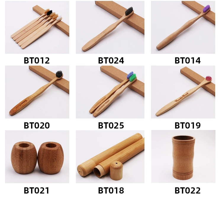 High Quality Eco Friendly Custom Logo Color Natural Bamboo Toothbrush