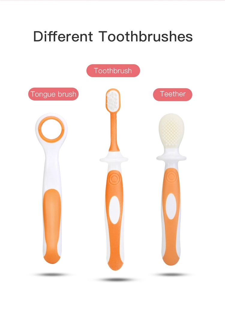 Multipurpose Tongue and Tooth Cleaning Oral Care Set Baby Toothbrush