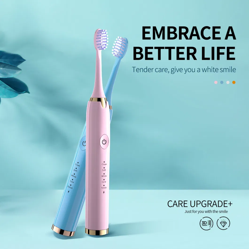 Electric Rechargeable Toothbrush Brush Heads Waterproof