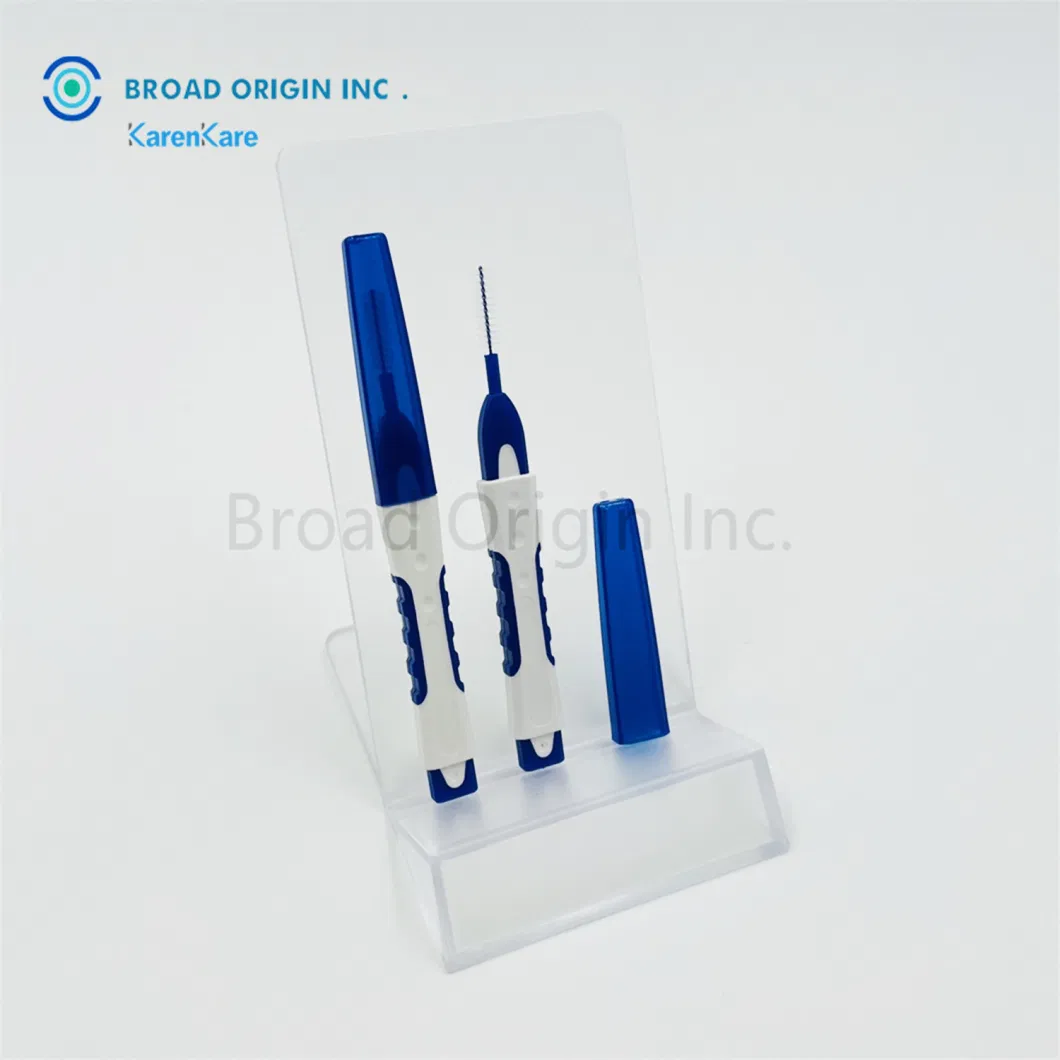 0.6mm Chinese Factory Supply New Design DuPont Nylon Bristle Interdental Brush for Teeth Cleaning