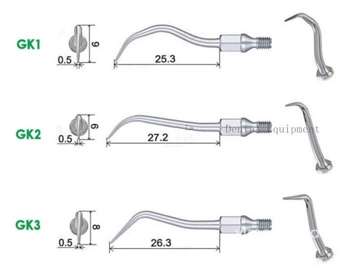 Dental Supplier Dental Ultrasonic Scaler Tip Gk1 Gk2