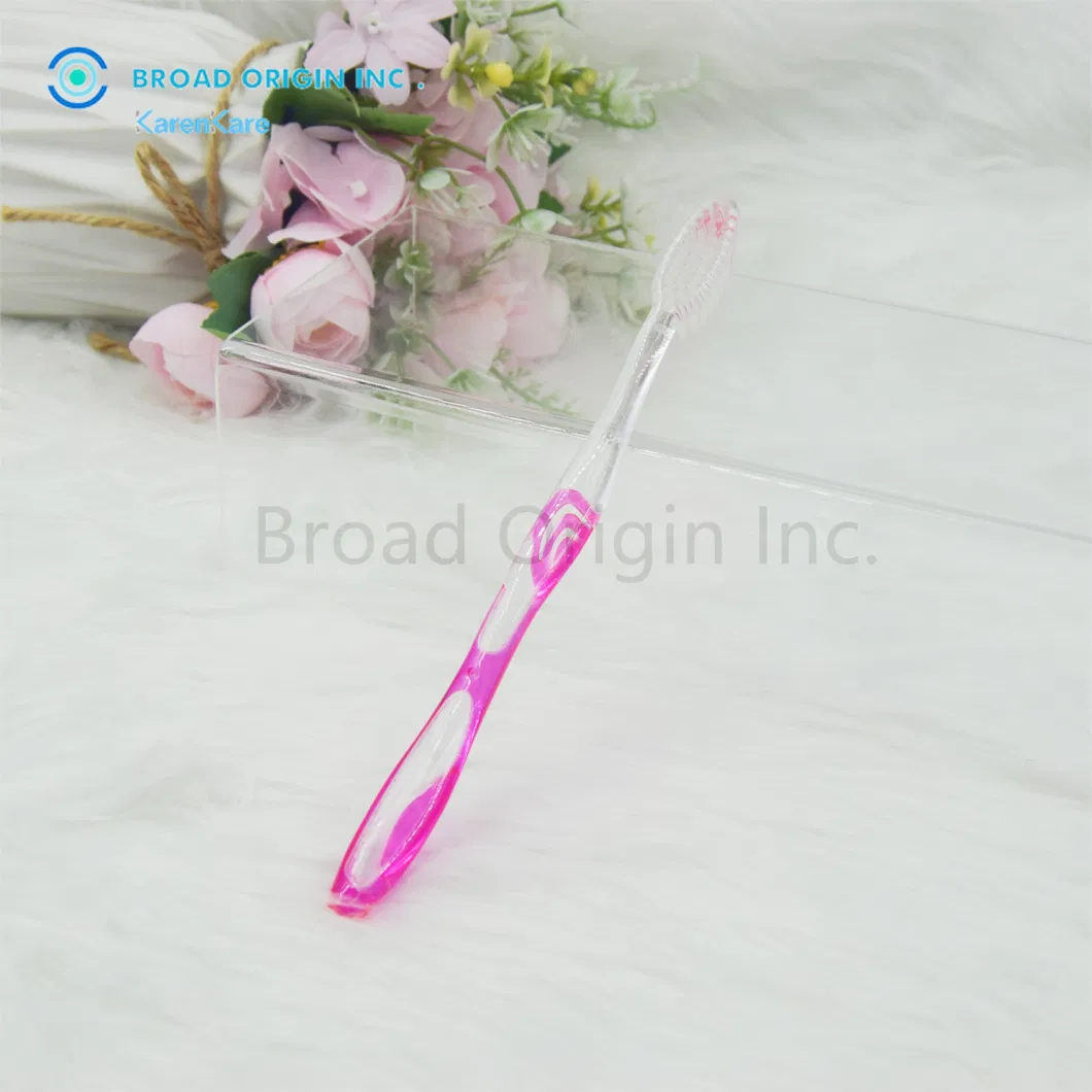 Home Use Special Adult Toothbrush Transparent Handle Luxury Tooth Brush Customized