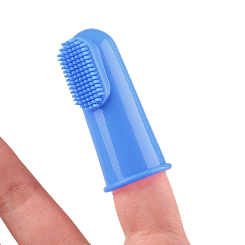 Pet Teeth Cleaning Dog Finger Toothbrush for Easy Cleaning Tongue and Teeth