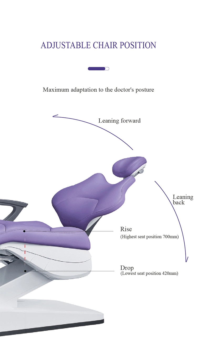 Dental Unit Chair with Implant Lamp