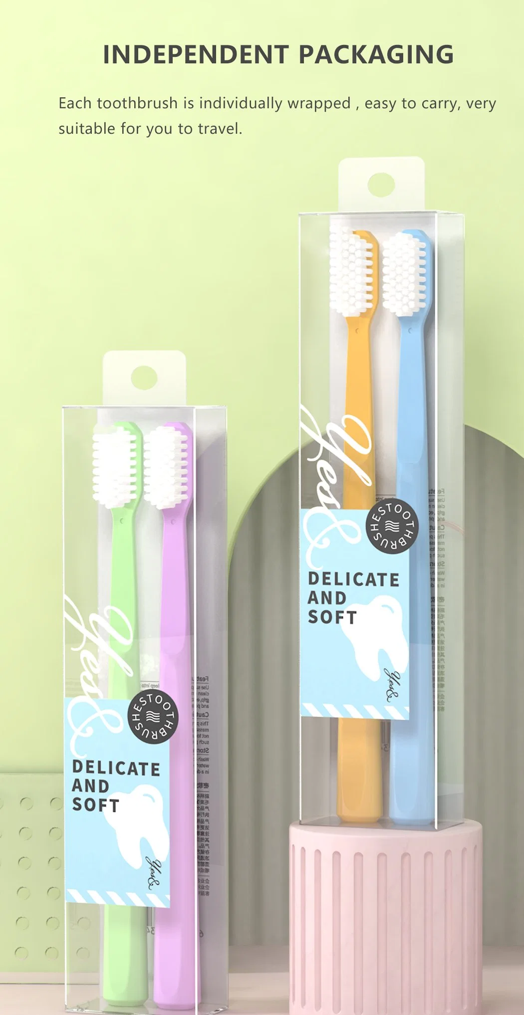 Bulk Clean Soft Bristle Toothbrush Manual Toothbrush for Adult