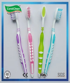 Adult&prime; S Bamboo Charcoal Toothbrush with a Tongue Scraper