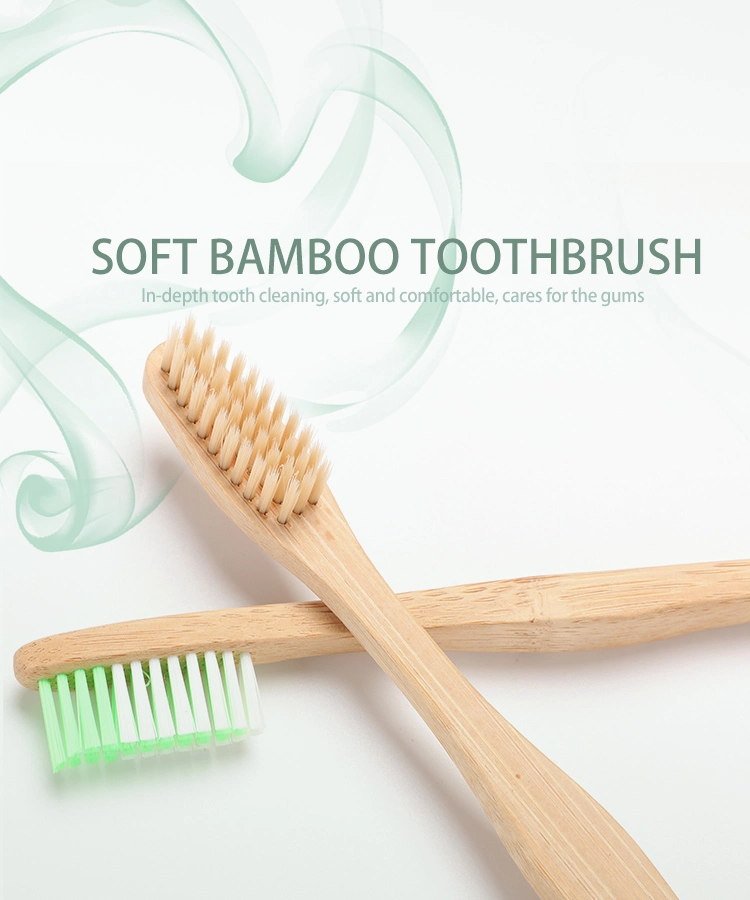 New 100% Biodegradable Bamboo Toothbrush for Kids and Adults