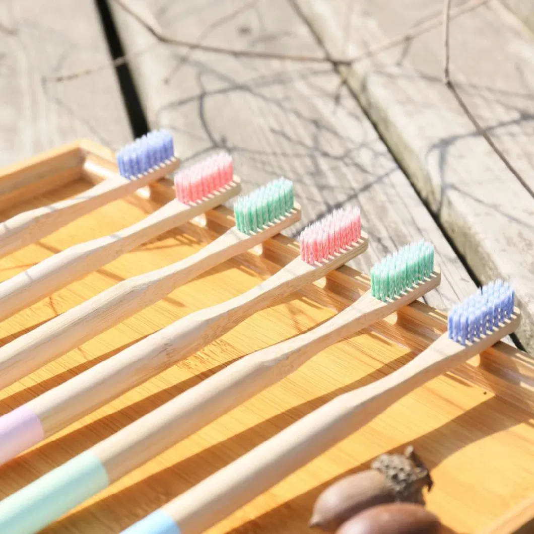 High Quality Eco Friendly Custom Logo Color Natural Bamboo Toothbrush