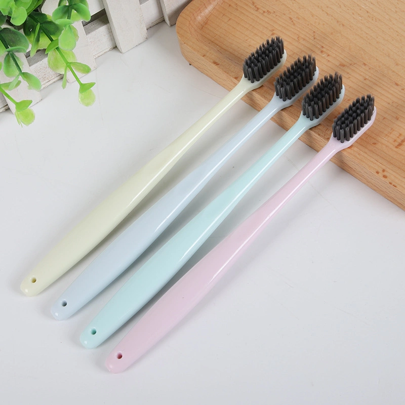 High Quality Soft Bamboo Charcoal Toothbrush in 4 PCS