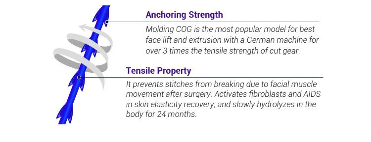 Pdo Thread CE ISO Certificate Blunt Needle Cannula Thread Lift Face Lift