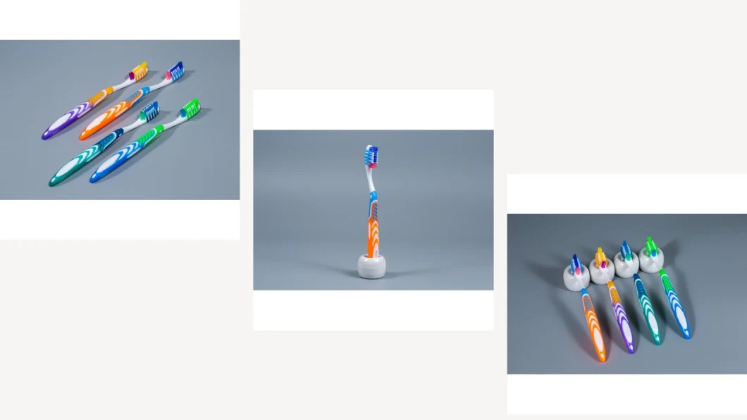 FDA ISO Approval Plastic Manufacturer PP+TPR Toothbrush Custom Logo