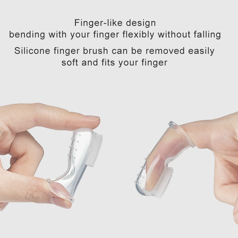 Silicone Baby Finger Toothbrush with Extra Soft Bristles