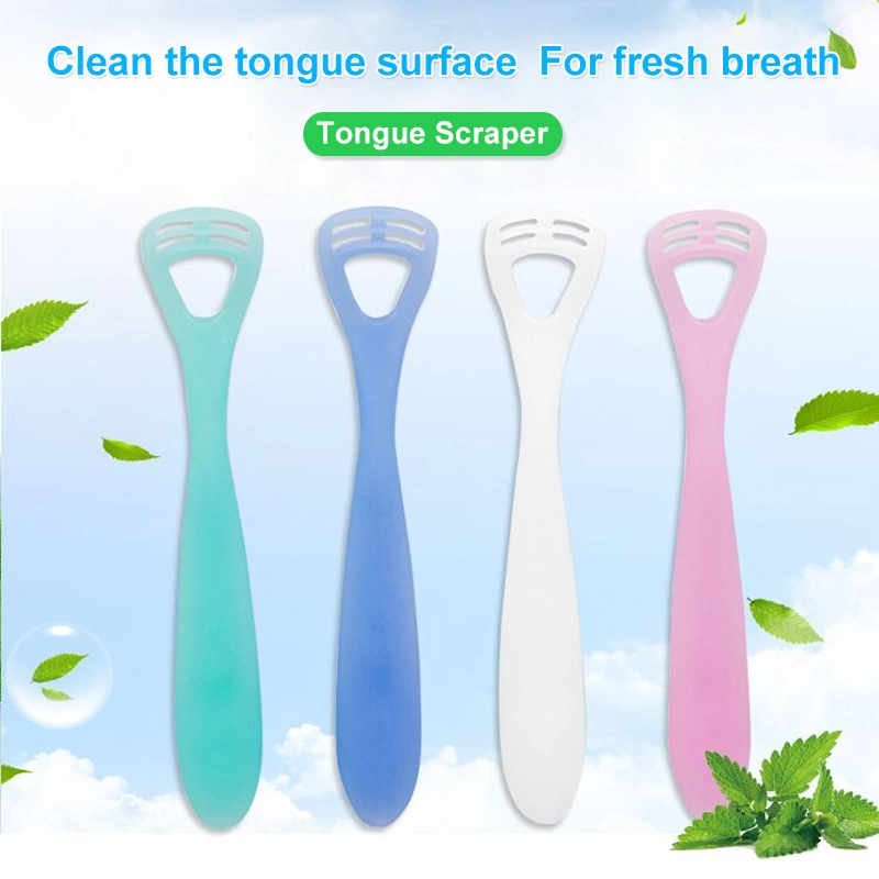 Soft Handle Foldable High Temperature Resistant Material Soft Silicone Tongue Scraper