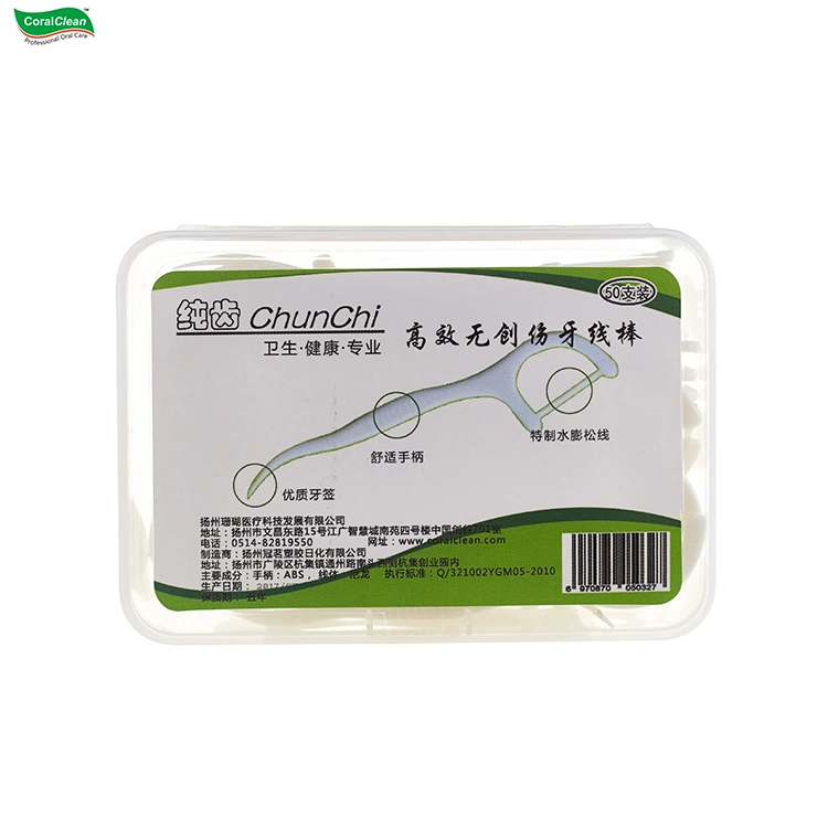 High Quality Manufacturer Expanding Floss Toothpick Dental Flosser Floss Picks