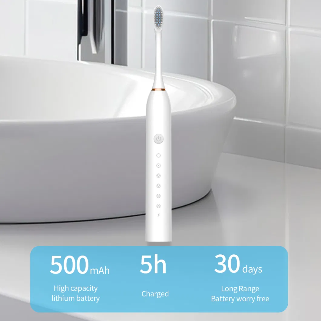 Electric Sonic Toothbrush Rechargeable Toothbrush with Fad