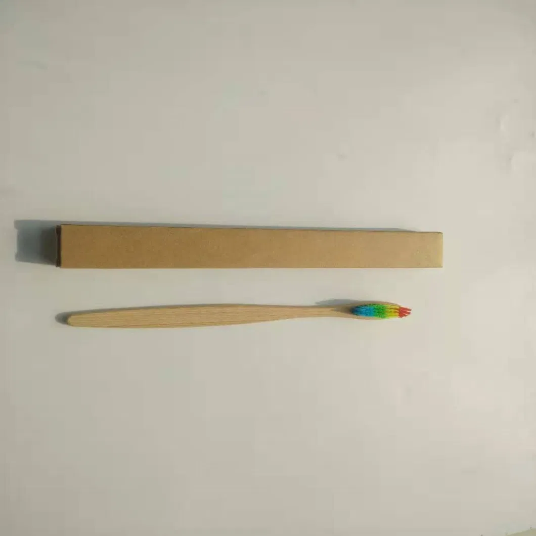 Zero-Waste Bamboo Toothbrush Flat Handle