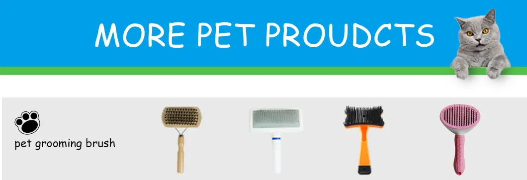 Pet Brush Painless Pet Deshedding Cat Hair Remover Stainless Steel Brush Plastic Dog Slicker Brush