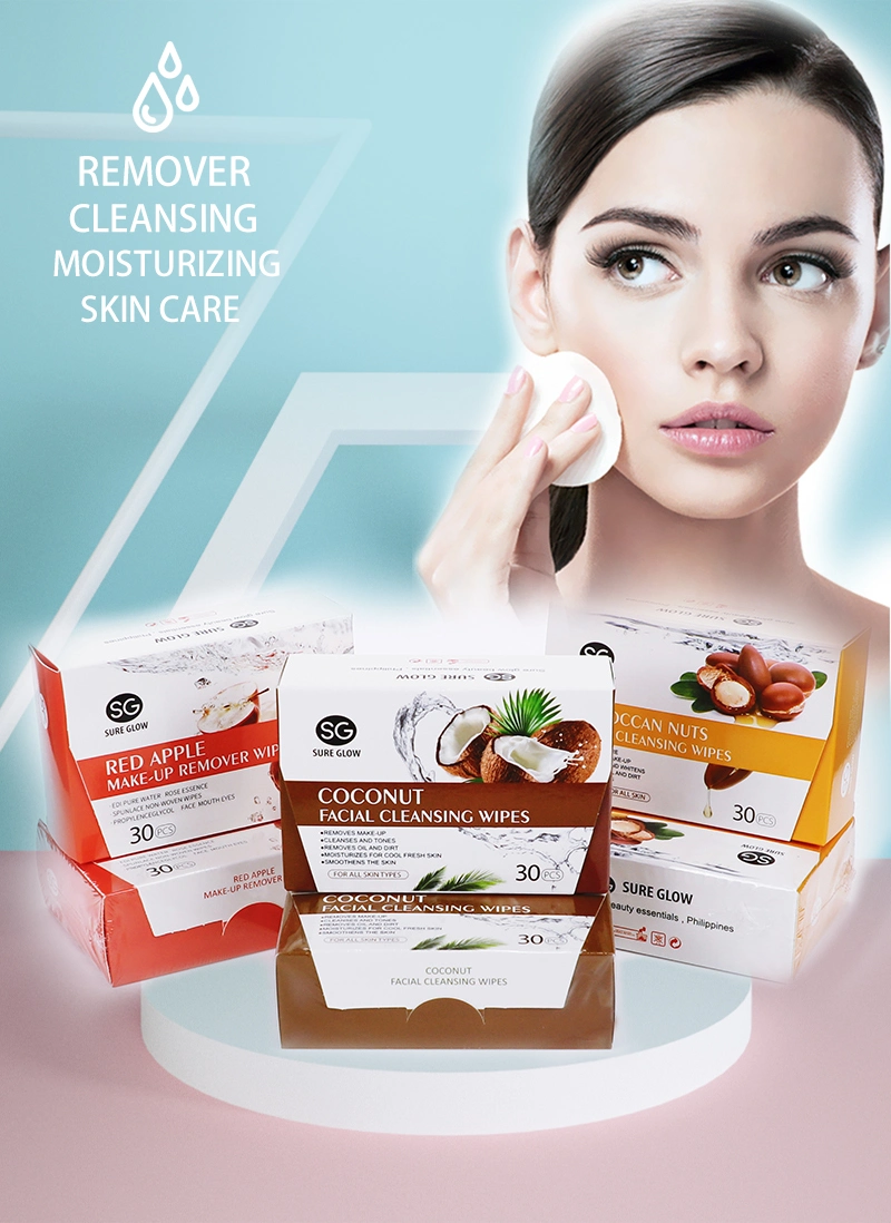 Private Labe Makeup Remover Wipes Refreshment Cleansing Face Wipes