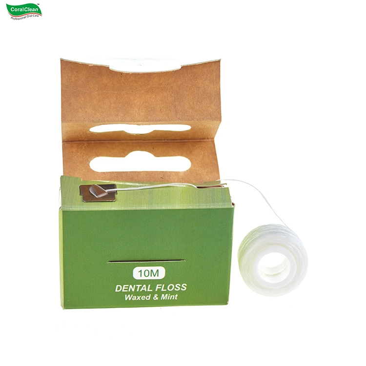 100% Biodegradable Corn Fiber Mint Favor Dental Floss Paper Box