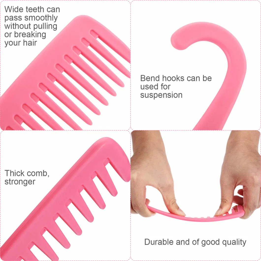 Degradable Widetooth Plastic Hair Comb Brush Handle