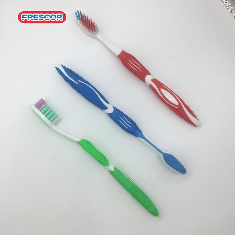 Customized Teeth Whitening Plastic Tooth Brush Wholesale High Quality Adult Nylon Hard Bristle Manual Toothbrush