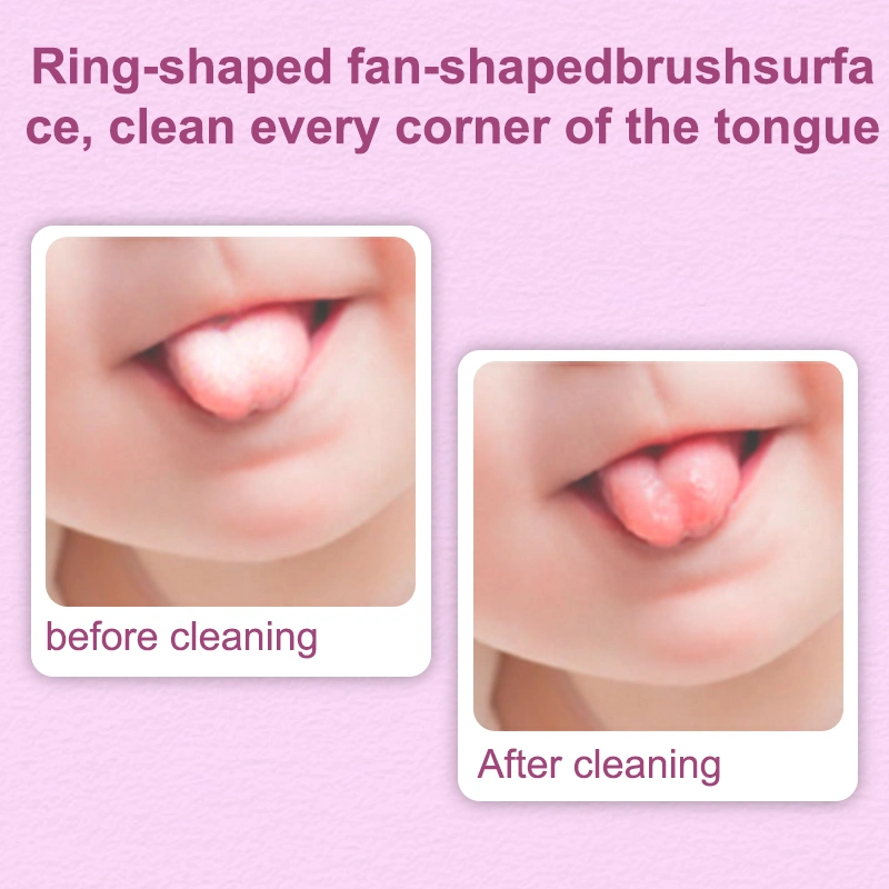 Safe and Soft Liquid Silicone Baby Tongue Coating Toothbrush