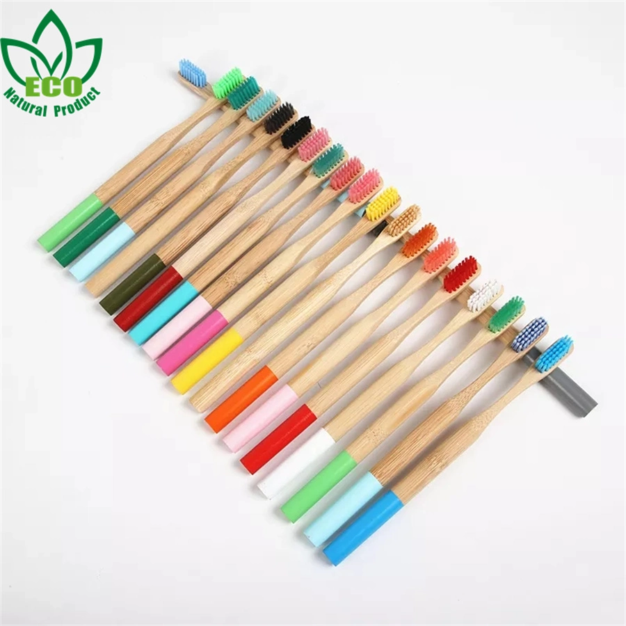 Natural Biodegradable Organic Eco Friendly Bamboo Toothbrush with Logo