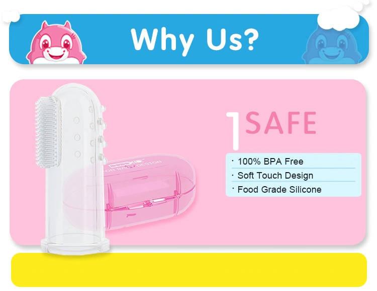 Wholesale Soft Silicone Baby Finger Toothbrush