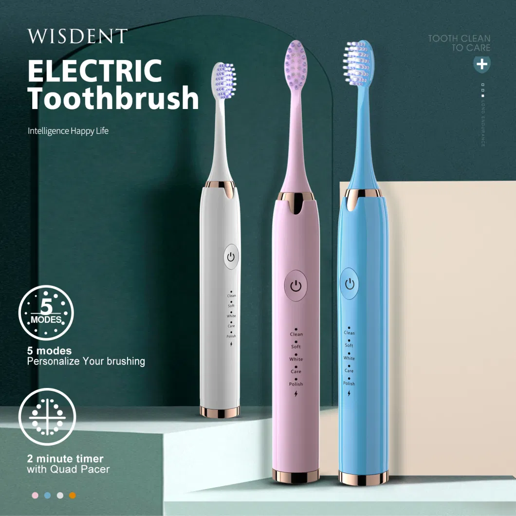 Electric Rechargeable Toothbrush Brush Heads Waterproof