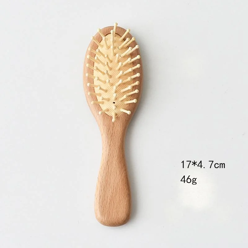 Boar Bristle Nylon Wooden Handle Paddle Wig Hair Extension Brush