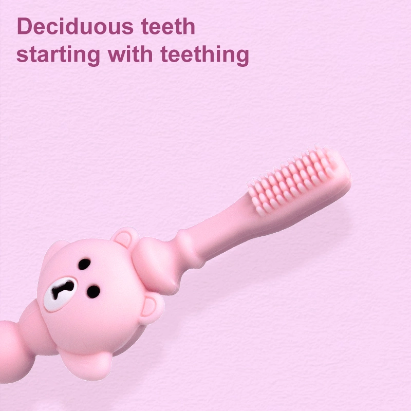 Safe and Soft Liquid Silicone Baby Tongue Coating Toothbrush