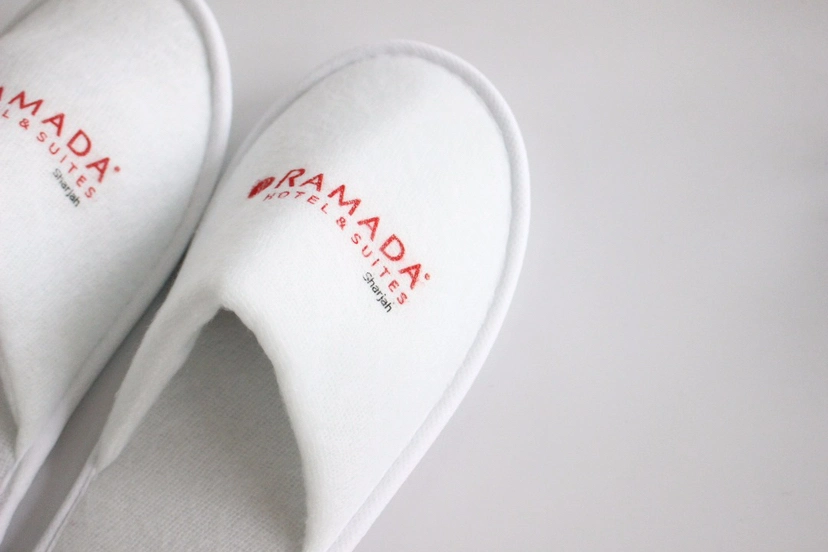 Hotel Guest Disposal Slippers Unisex Soft Terry Cotton Slipper